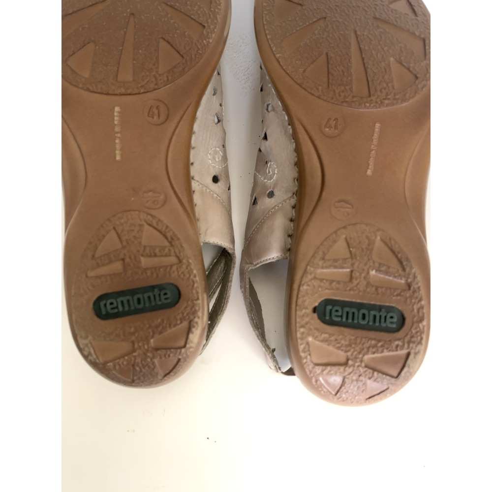 Remonte Women's Beige Leather Slingback Comfort Shoes Clogs EU 41 / US 10 - Picture 14 of 15